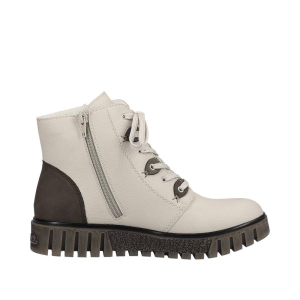 Rieker Synthetic Material Women's short boots| Y3401 Ankle Boots - Beige | Free Delivery