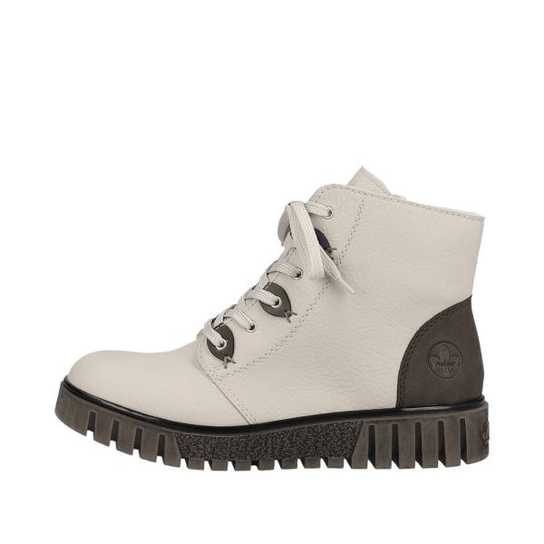Rieker Synthetic Material Women's short boots| Y3401 Ankle Boots - Beige | Free Delivery