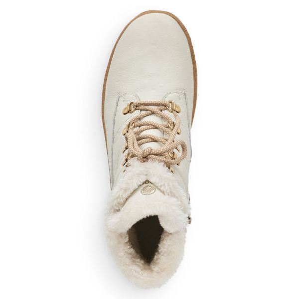 Remonte Leather Women's Mid Height Boots| R8480-01 Mid-height Boots - White | Free Delivery