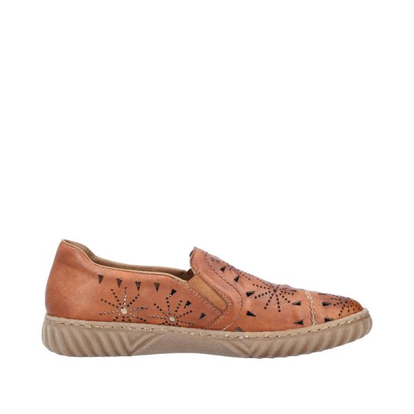 Rieker Women's shoes | Style N0967 Casual Slip-on - Brown | Free Delivery