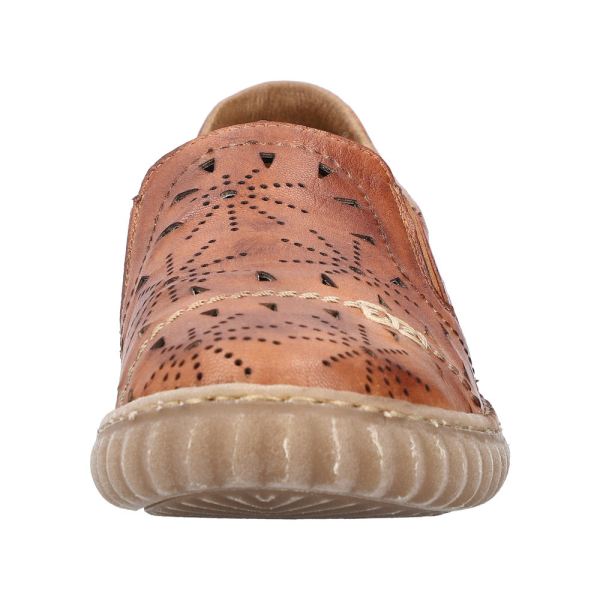 Rieker Women's shoes | Style N0967 Casual Slip-on - Brown | Free Delivery