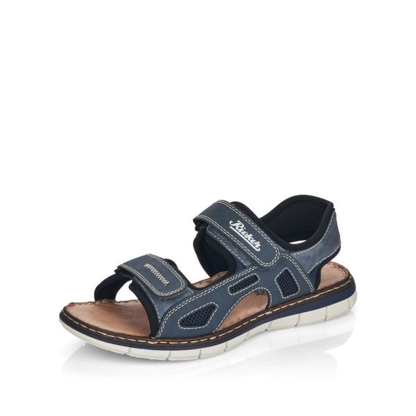 Rieker Men's sandals | Style 25171 Casual Sandal - Blue | Free Delivery