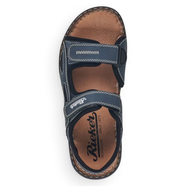 Rieker Men's sandals | Style 25171 Casual Sandal - Blue | Free Delivery