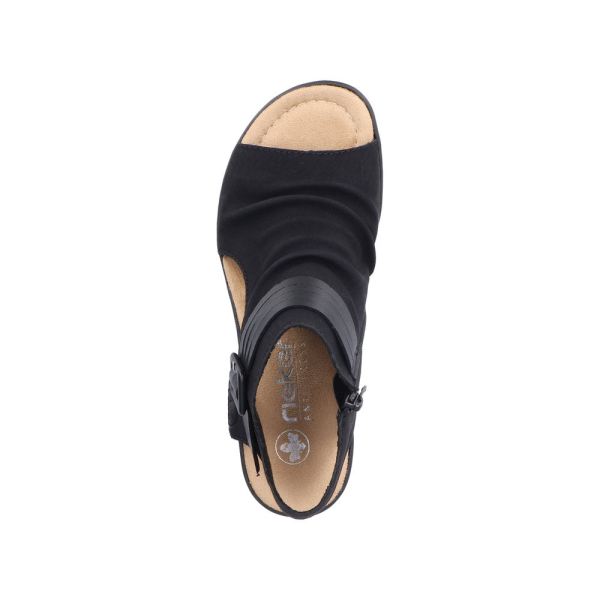 Rieker Women's sandals | Style 68191 Dress Sandal boot - Black | Free Delivery