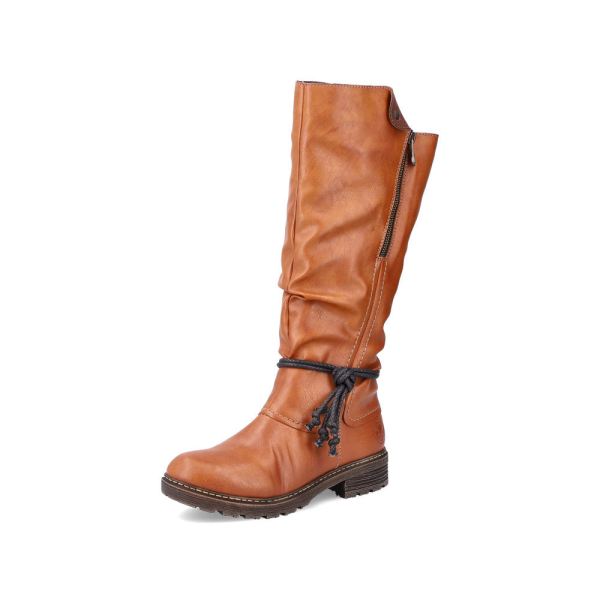 Rieker Synthetic leather Women's Tall Boots| Z4758 Tall Boots - Brown | Free Delivery