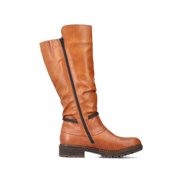 Rieker Synthetic leather Women's Tall Boots| Z4758 Tall Boots - Brown | Free Delivery