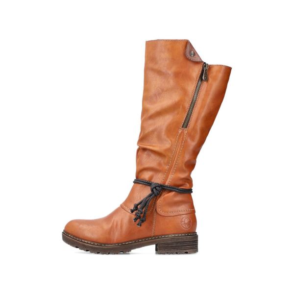 Rieker Synthetic leather Women's Tall Boots| Z4758 Tall Boots - Brown | Free Delivery