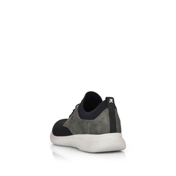 Rieker EVOLUTION Men's shoes | Style 07401 Athletic Slip-on - Black Combination | Free Delivery