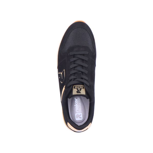 Rieker EVOLUTION Men's shoes | Style 07601 Athletic Lace-up - Black | Free Delivery