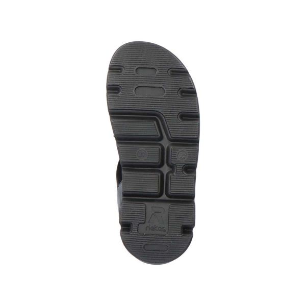 Rieker EVOLUTION Women's sandals | Style V8408 Athletic Sandal - Black | Free Delivery