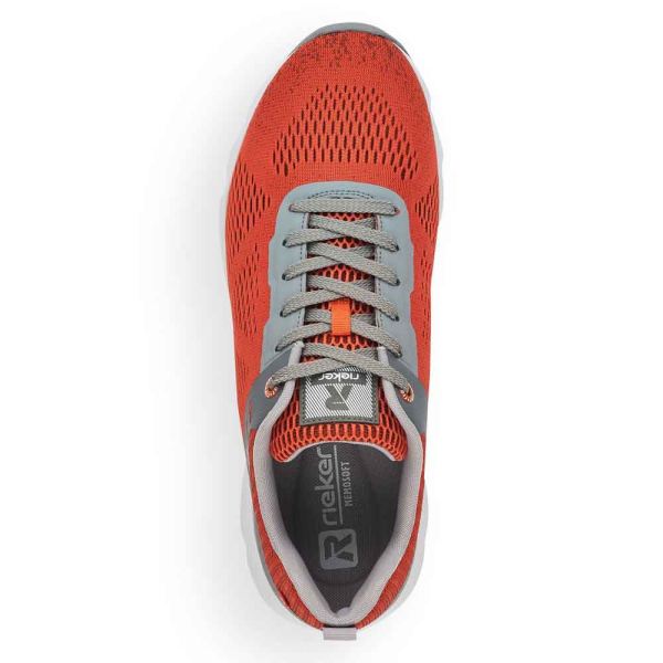 Rieker EVOLUTION Men's shoes | Style 07806 Athletic Lace-up - Orange | Free Delivery