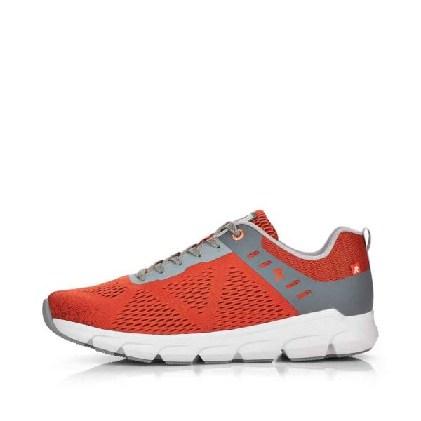 Rieker EVOLUTION Men's shoes | Style 07806 Athletic Lace-up - Orange | Free Delivery