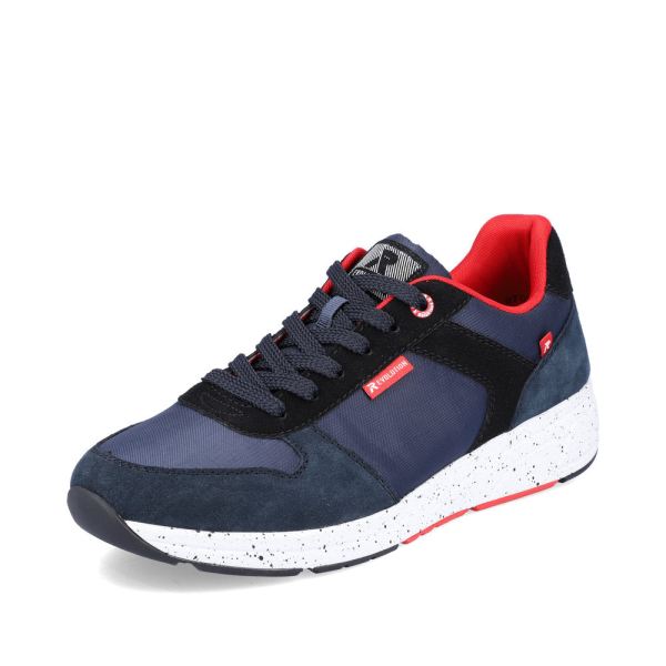 Rieker EVOLUTION Men's shoes | Style 07002 Athletic Lace-up - Blue Combination | Free Delivery