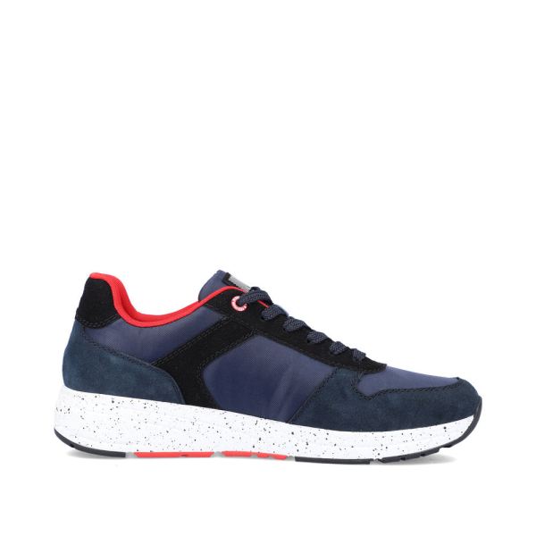 Rieker EVOLUTION Men's shoes | Style 07002 Athletic Lace-up - Blue Combination | Free Delivery