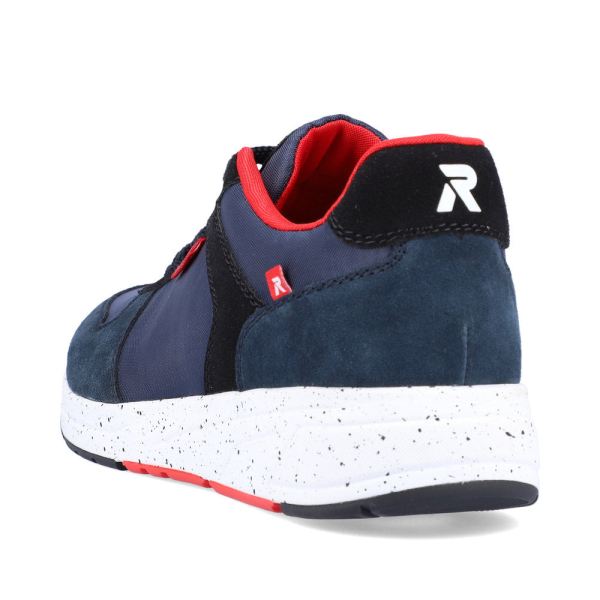 Rieker EVOLUTION Men's shoes | Style 07002 Athletic Lace-up - Blue Combination | Free Delivery