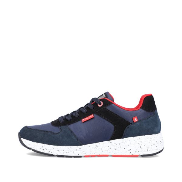 Rieker EVOLUTION Men's shoes | Style 07002 Athletic Lace-up - Blue Combination | Free Delivery