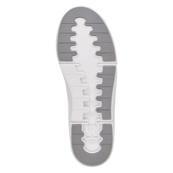 Rieker EVOLUTION Women's shoes | Style 41906 Athletic Lace-up with zip - White | Free Delivery