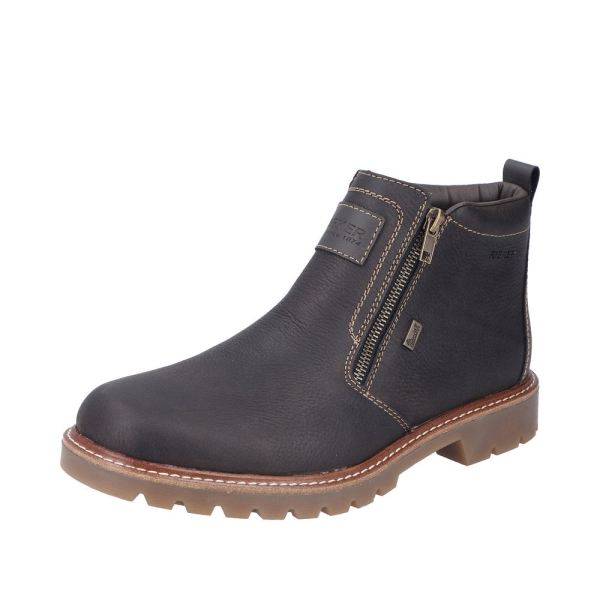 Rieker Leather Men's Boots| 39871 Ankle BootsFiber Grip - Brown | Free Delivery