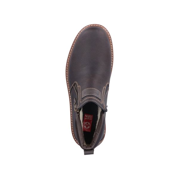 Rieker Leather Men's Boots| 39871 Ankle BootsFiber Grip - Brown | Free Delivery