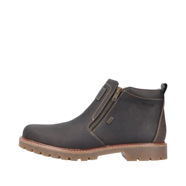 Rieker Leather Men's Boots| 39871 Ankle BootsFiber Grip - Brown | Free Delivery
