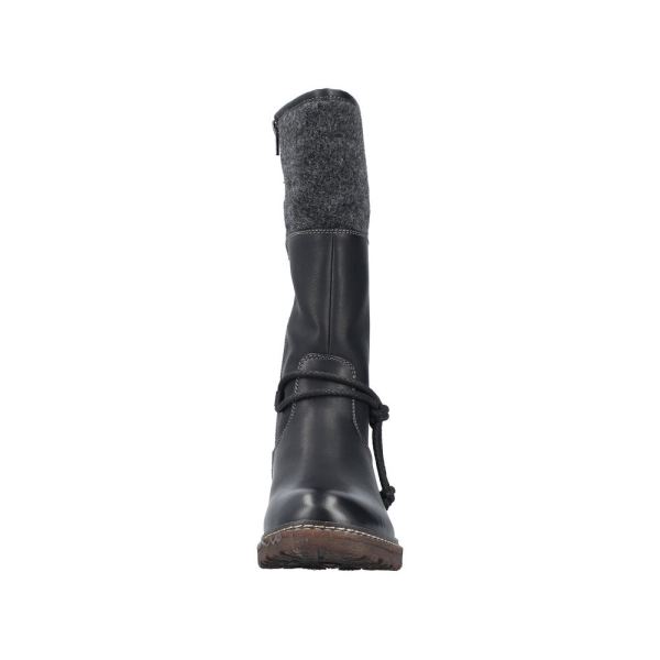 Rieker Synthetic Material Women's' Tall Boots| 94774 Tall Boots - Black | Free Delivery