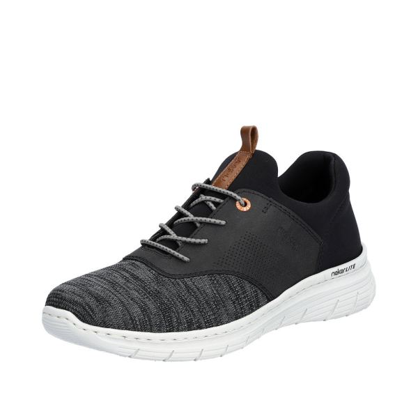 Rieker Men's shoes | Style 13150 Athletic Slip-on - Black | Free Delivery