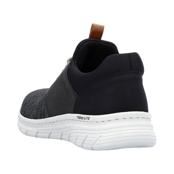 Rieker Men's shoes | Style 13150 Athletic Slip-on - Black | Free Delivery