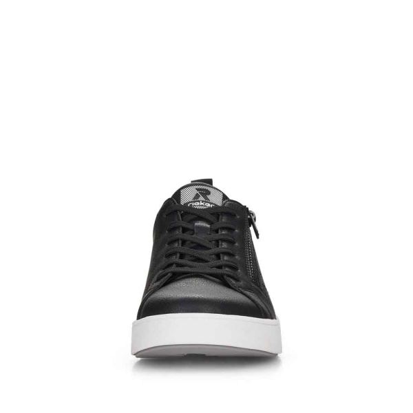 Rieker EVOLUTION Women's shoes | Style 41906 Athletic Lace-up with zip - Black | Free Delivery