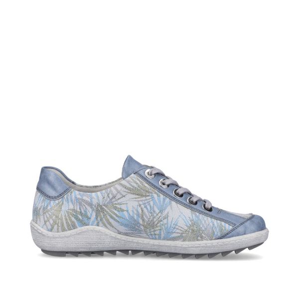 Remonte Women's shoes | Style R1402 Casual Lace-up with zip - Blue Combination | Free Delivery