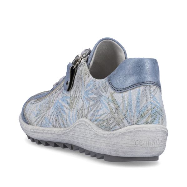 Remonte Women's shoes | Style R1402 Casual Lace-up with zip - Blue Combination | Free Delivery