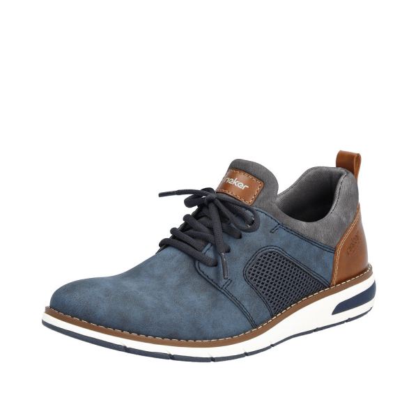 Rieker Men's shoes | Style 11351 Casual Slip-on - Blue | Free Delivery