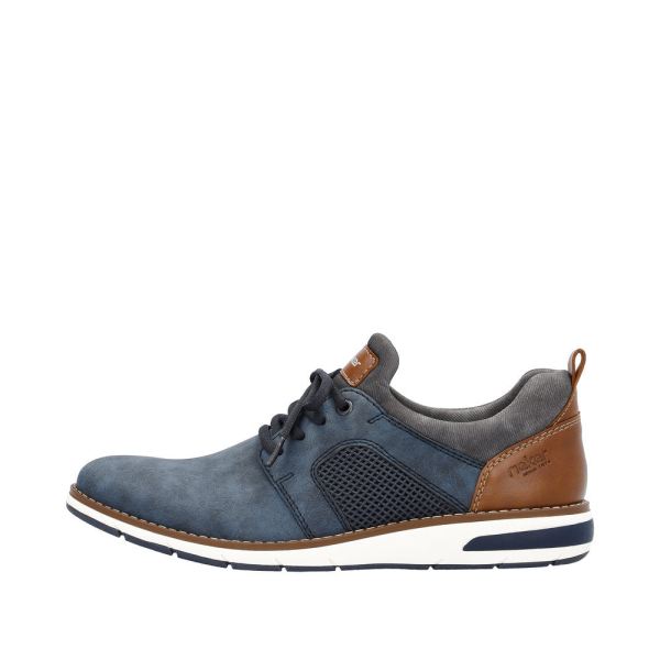 Rieker Men's shoes | Style 11351 Casual Slip-on - Blue | Free Delivery