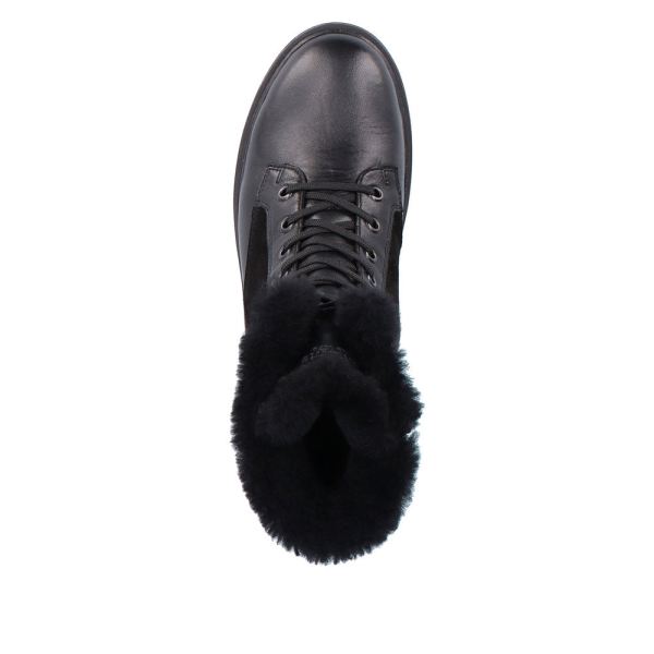 Remonte Suede Leather Women's Mid Height Boots | D0U76 Mid-height Boots - Black | Free Delivery
