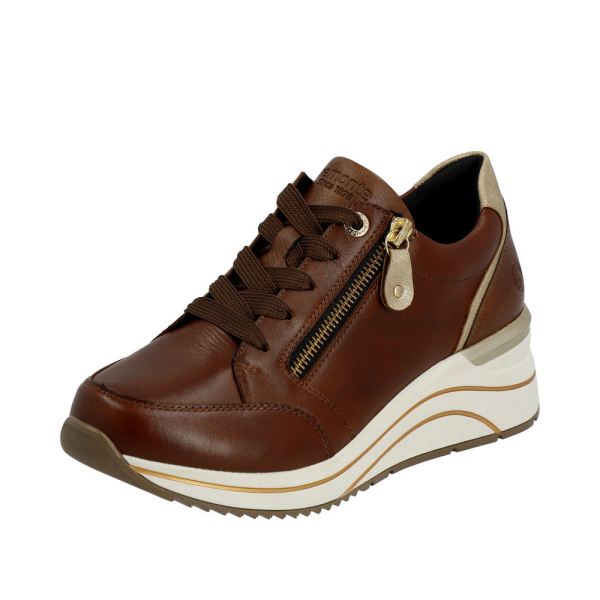 Remonte Leather Women's shoes| D0T03 - Brown Combination | Free Delivery