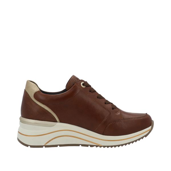 Remonte Leather Women's shoes| D0T03 - Brown Combination | Free Delivery