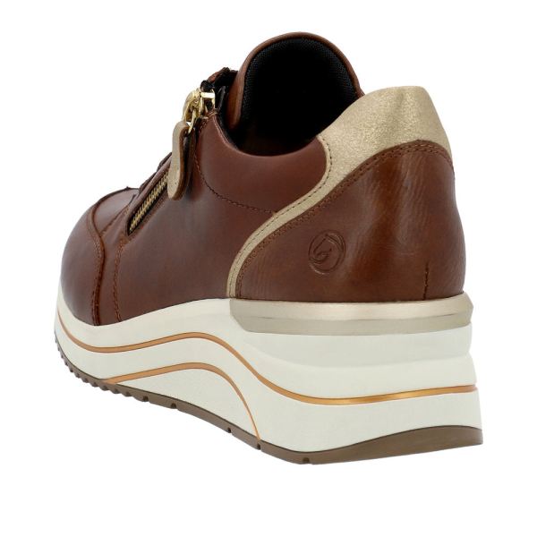 Remonte Leather Women's shoes| D0T03 - Brown Combination | Free Delivery