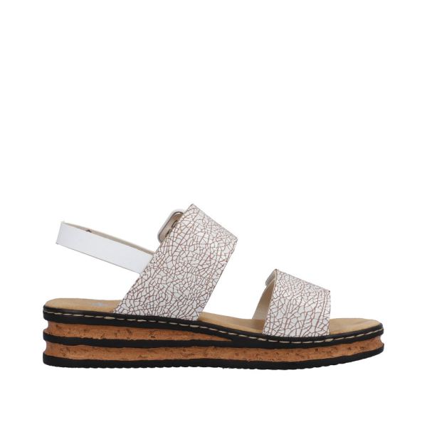 Rieker Women's sandals | Style 62950 Casual Sandal - White | Free Delivery