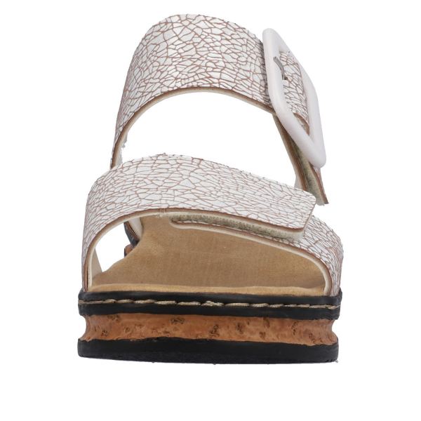 Rieker Women's sandals | Style 62950 Casual Sandal - White | Free Delivery
