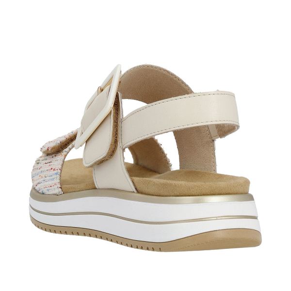 Remonte Women's sandals | Style D1J53 Casual Sandal - Beige Combination | Free Delivery