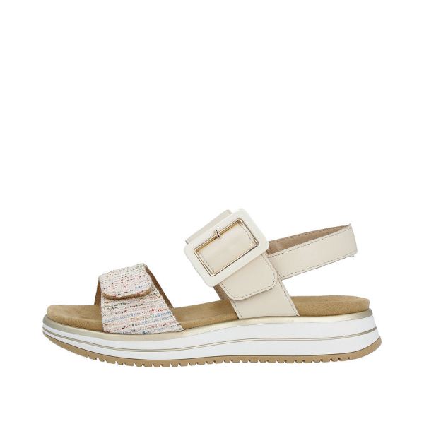 Remonte Women's sandals | Style D1J53 Casual Sandal - Beige Combination | Free Delivery