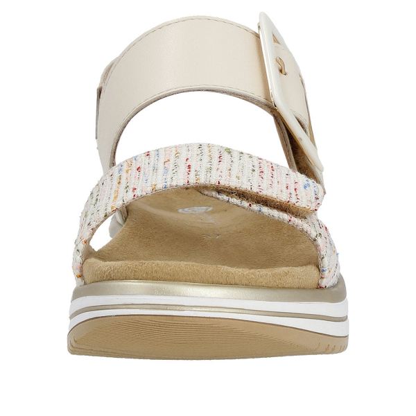 Remonte Women's sandals | Style D1J53 Casual Sandal - Beige Combination | Free Delivery