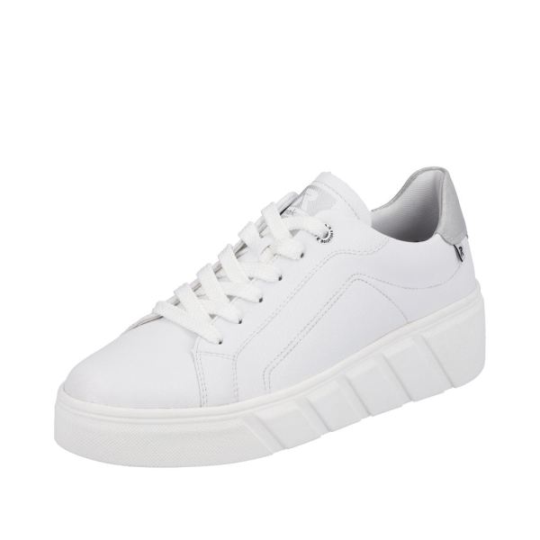 Rieker EVOLUTION Women's shoes | Style W0501 Athletic Lace-up - White | Free Delivery