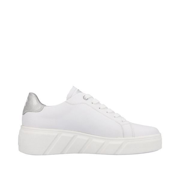 Rieker EVOLUTION Women's shoes | Style W0501 Athletic Lace-up - White | Free Delivery