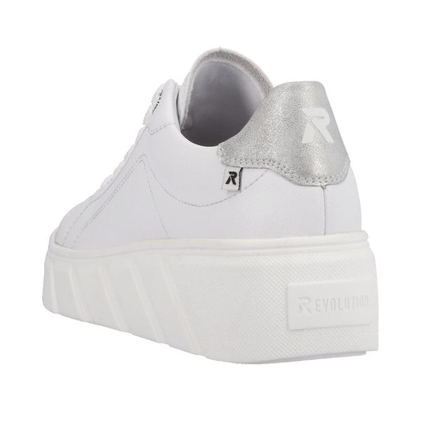 Rieker EVOLUTION Women's shoes | Style W0501 Athletic Lace-up - White | Free Delivery
