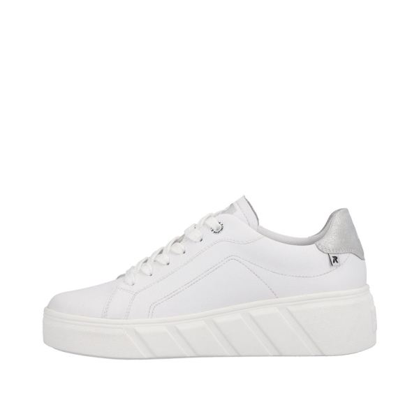 Rieker EVOLUTION Women's shoes | Style W0501 Athletic Lace-up - White | Free Delivery