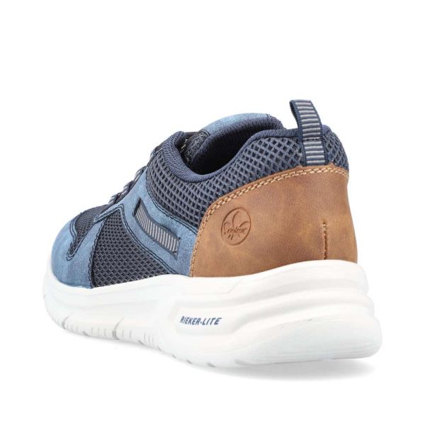 Rieker Men's shoes | Style B7302 Athletic Lace-up - Blue | Free Delivery