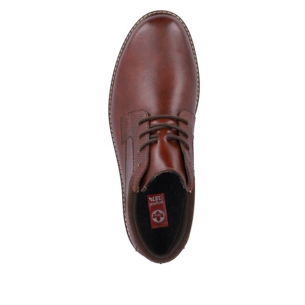 Rieker Leather Men's Boots| 10500 Ankle Boots - Red | Free Delivery