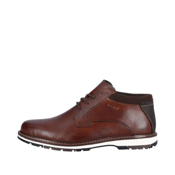 Rieker Leather Men's Boots| 10500 Ankle Boots - Red | Free Delivery