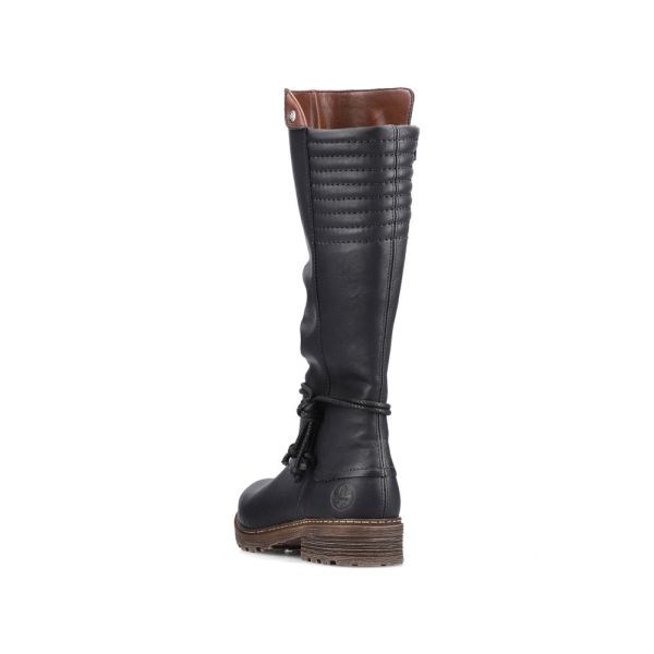 Rieker Synthetic leather Women's Tall Boots| Z4776 Tall Boots - Black | Free Delivery