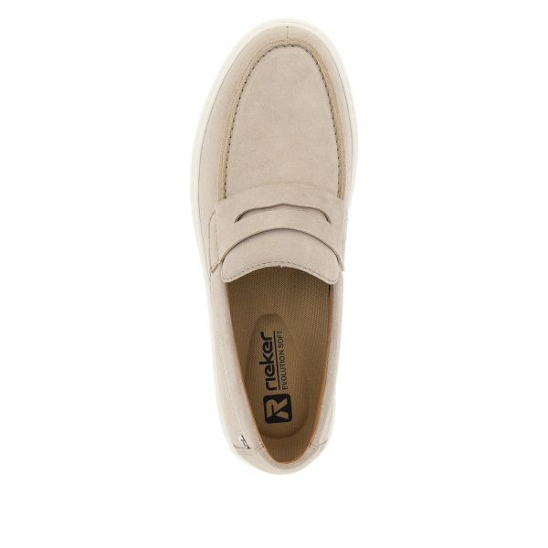 Rieker EVOLUTION Men's shoes | Style U0703 Casual Slip-on - Beige | Free Delivery